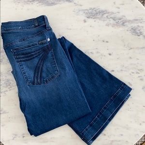 7 For All Mankind “Dojo” flared bottom jeans